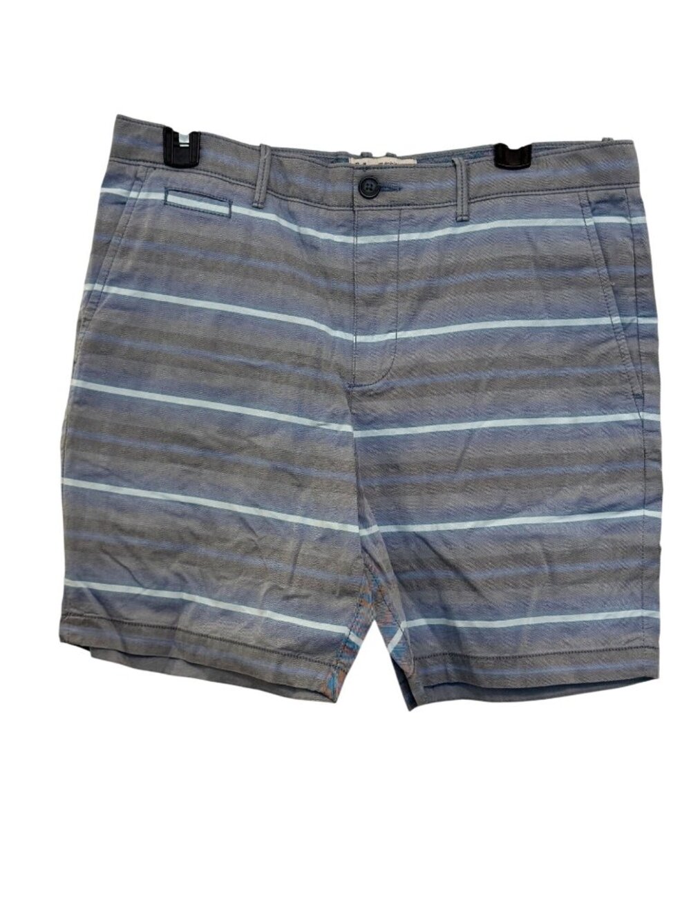 Original Penguin By Munsingwear Mens Striped Flat-Front Shorts Size 33